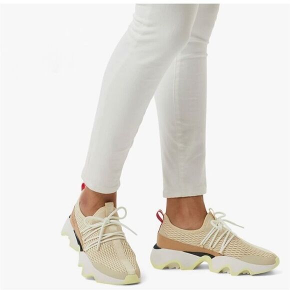 Sorel Women's Kinetic™ Impact II Lace Sneaker Bleached Ceramic / Endive - Picture 3 of 15